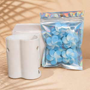 Coffret  UN BRULE PARFUM UN SACHET DE 5 FONDANTS DE CIRE BLUE LAGOON
