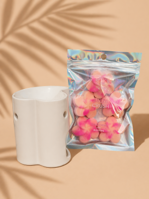 Coffret  UN BRULE PARFUM UN SACHET DE 5 FONDANTS DE CIRE BRAZIL CRUSH