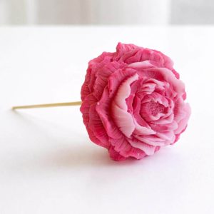 Grande fleur de cire COTON fuchsia 60g