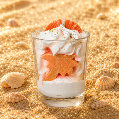 Bougie petite patissière CREME SOLAIRE