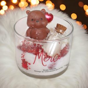 PEAU D'ÂNE - Bougie message Merci