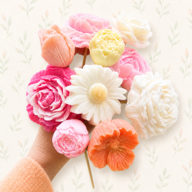 Fleurs de cire et soliflore