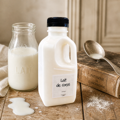 Lait corporel bouteille de lait plusieurs senteurs 330ml
