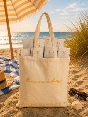 sac calendrier de l'été savonnerie de bormes