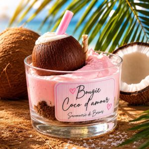 Bougie mini verrine COCO D'AMOUR 50g