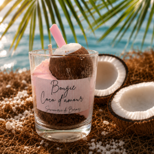 Bougie mini verrine COCO D'AMOUR 50g