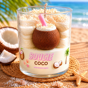 Bougie pâtissière 175 g COCKTAIL COCO D'AMOUR