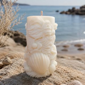 bougie coquillage monoi