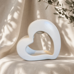 Brûle parfum cœur BLANC