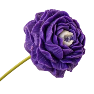 Fleur de cire VIOLETTE grand modèle