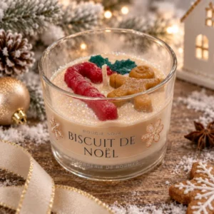 Verrine bougie BISCUIT DE NOEL 140g