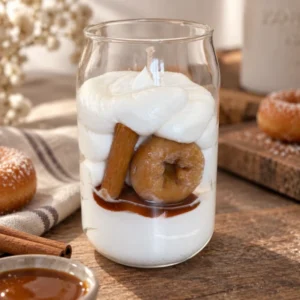 Bougie grand verre jus STRUDEL POMME