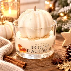 Bougie citrouille BRIOCHE