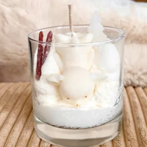 Bougie grand verre CHUTE A SKI